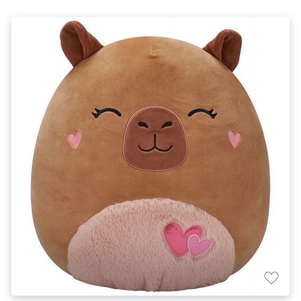 Squishmallows 11-inch Valentines Lijjian the Capybara